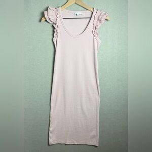 The Nines By Hatch Women’s Fitted Ribbed Maternity Bodycon Shift Dress Pink XS